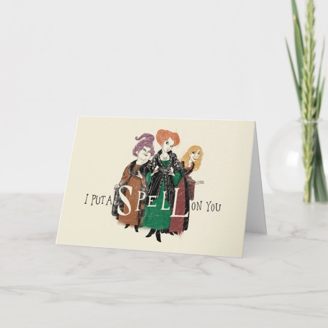 Carte Hocus Pocus Sanderson Soeurs Spellbound (Devant)