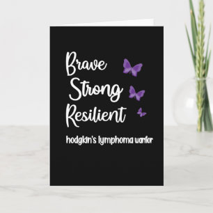Carte Hodgkins Lymphome Sensibilisation Cancer pourpre G