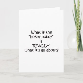 Carte Hokey Pokey Drôle Design
