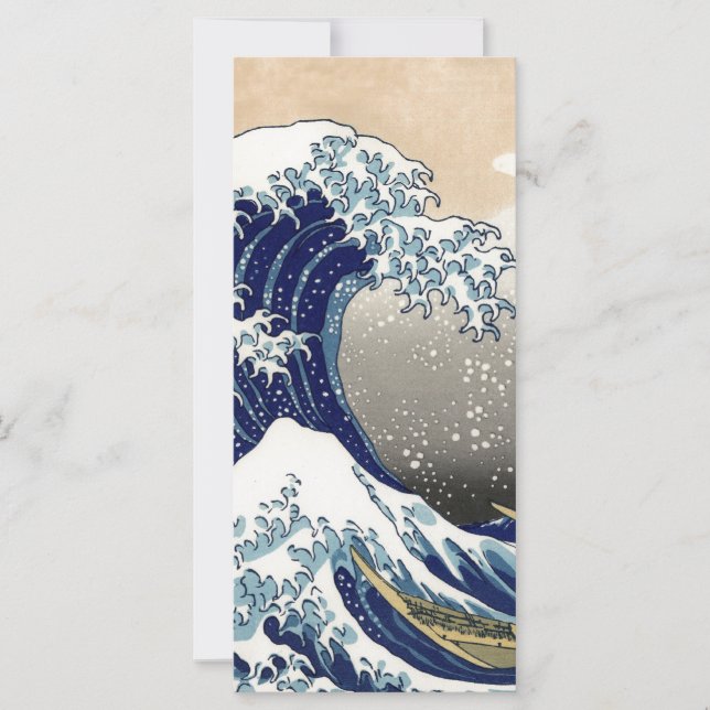 Carte Hokusai Grande vague au large Kanagawa Katsushika  (Devant)