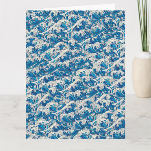 Carte Hokusai la Grande vague Motif Nautique