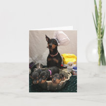 Carte Holiday de Manchester Terrier