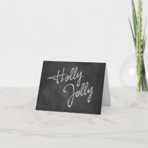Carte Holiday Holly Jolly sur tableau de bord