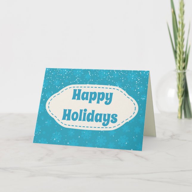 Carte Holiday Message personnalisée (Devant)