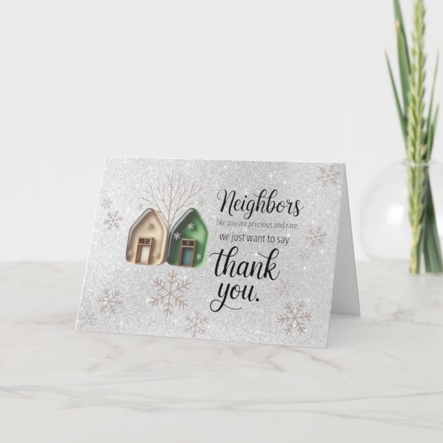 Carte Holiday Neighbor Thank You Card (Devant)