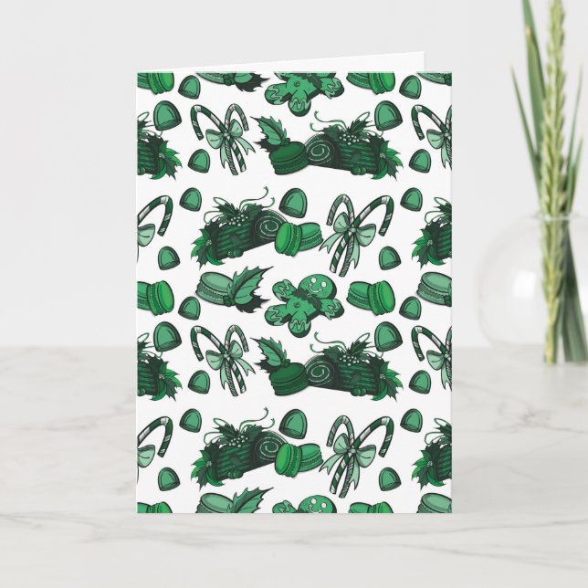 Carte Holiday Sweets- Mint (Solid) (Devant)