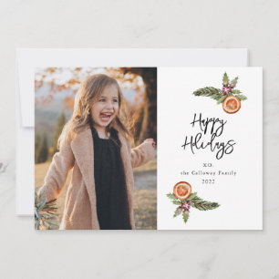 Carte Holiday Wreath Photo Holiday