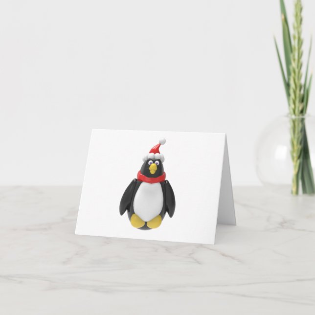 Carte Holly Jolly Penguin (Devant)