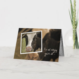 Carte Holstein Humour pour l'anniversaire