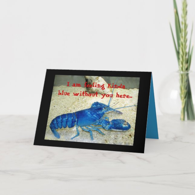 Carte Homard bleu (Devant)