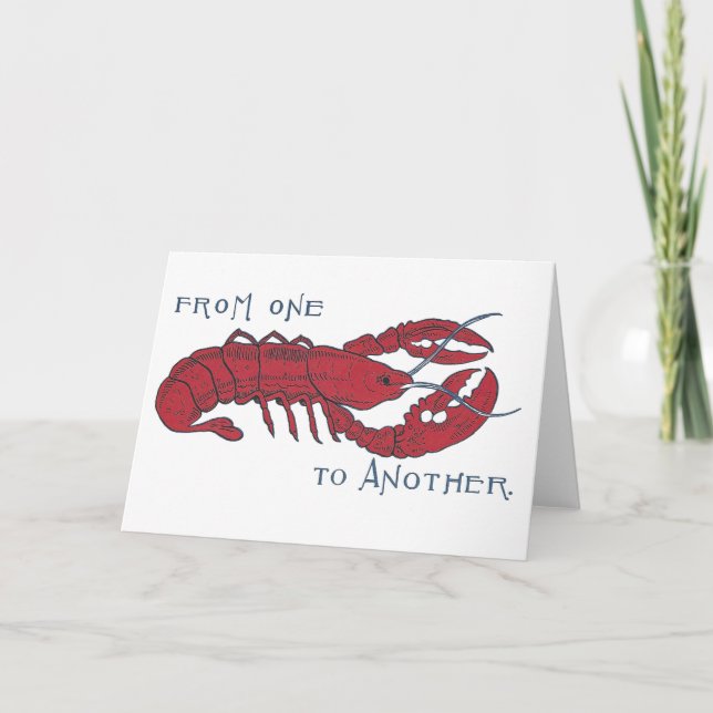 Carte Homard vintage (Devant)