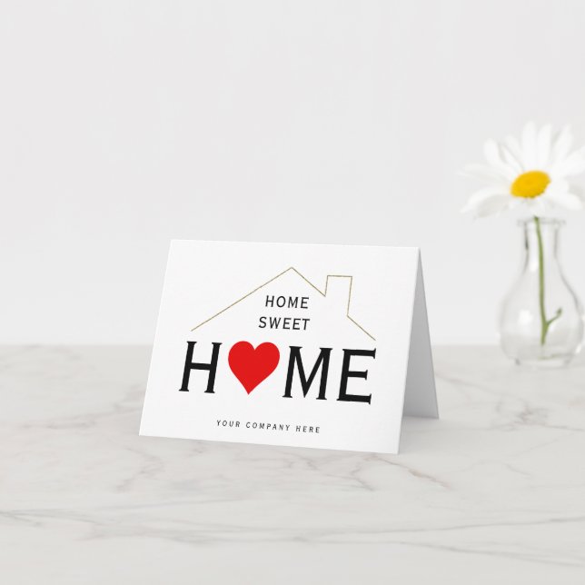 Carte Home Sweet Home Immobilier Nouveau Propriétaire (Petite plante)