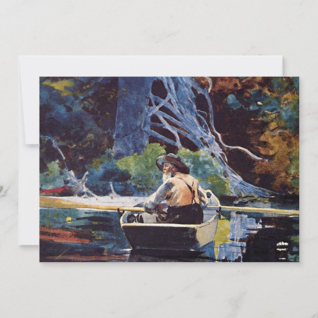 Carte Homer - Andirondack Guide, célèbre peinture, (Devant)