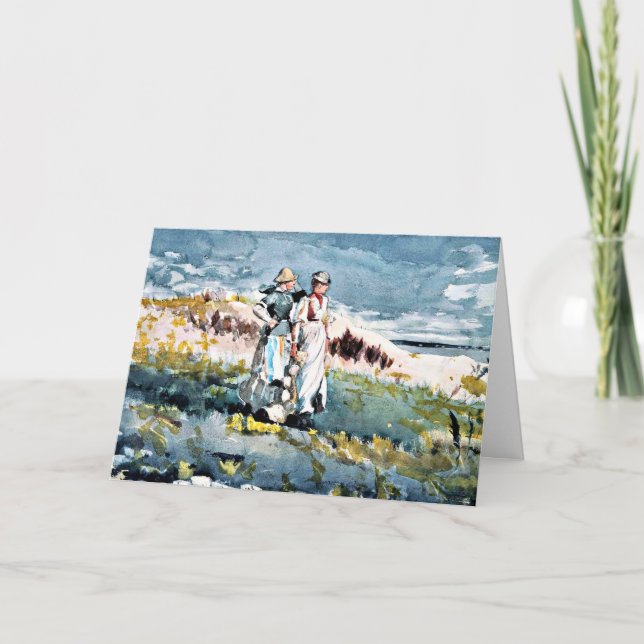 Carte Homer - Les dunes, peinture d'art (Devant)