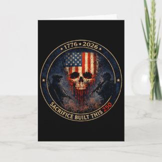 Carte Hommage américain 250 ans de sacrifice pour la lib