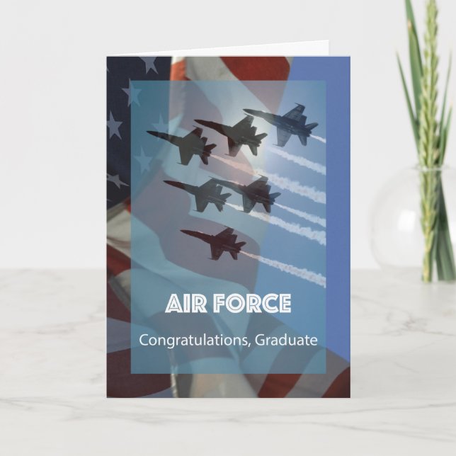 Carte Hommage aux diplômes de l'armée de l'air américain (Devant)