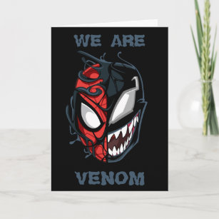 Carte Homme-araignée Peter Parker & Tête de Venom