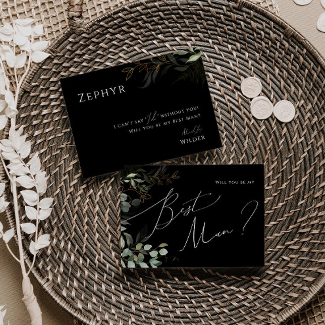 Carte homme Black and Gold pour la verdure fantasq (Créateur téléchargé)