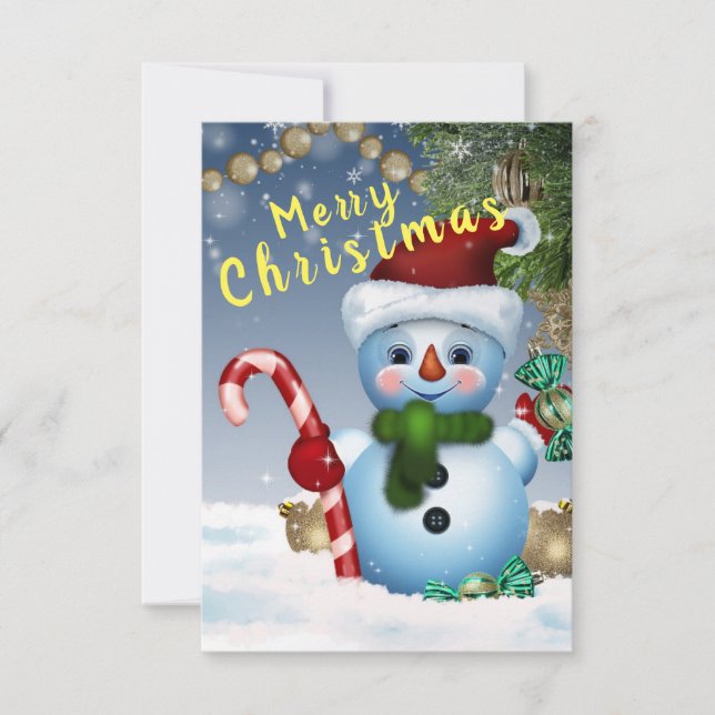 Carte Homme de neige (Devant)