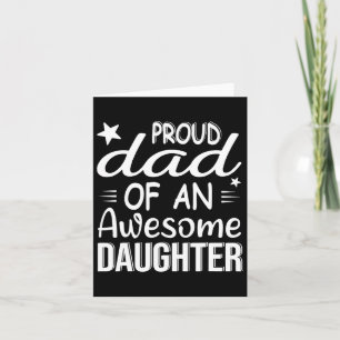 Carte Homme fier papa d'une fille une fille incroyable p