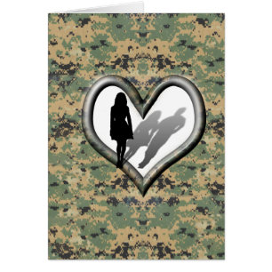 Carte homme manquante de la femme Camo