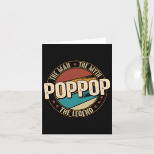 Carte Homme Mythe Légende Drôle Fête des pères Poppop