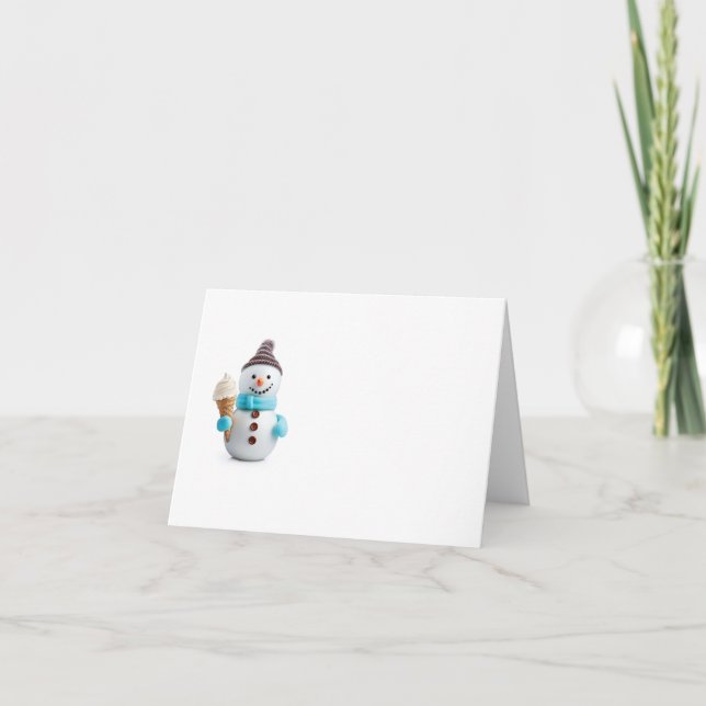 carte homme neige (Devant)