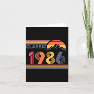 Carte Hommes de 40 ans Voiture Classique Vintage 1986 40