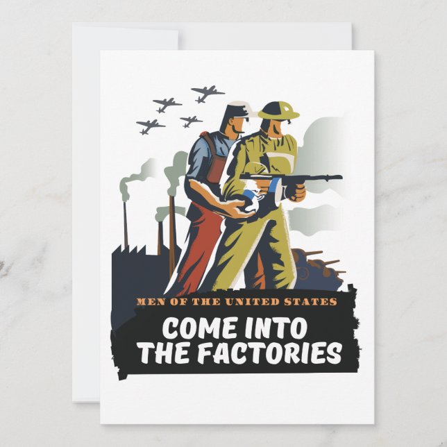 Carte Hommes des Etats-Unis, affiche 2ÈME GUERRE MONDIAL (Devant)
