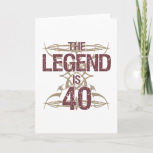 Carte Homme's Funny 40e anniversaire