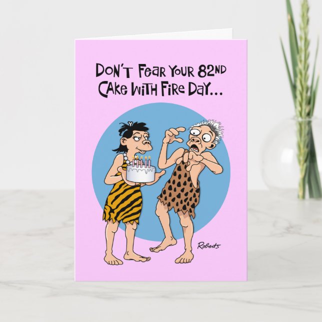 Carte Homme's Funny 82e anniversaire (Devant)