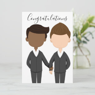 Carte Hommes Mariages homosexuels Interraciaux Félicitat