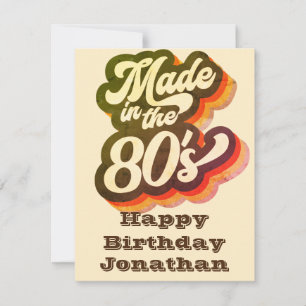 Carte Hommes Retro Vintage Joyeux anniversaire Funny Fab