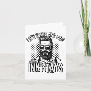 Carte Hommes tatoués célibataires pour la journée anti-S