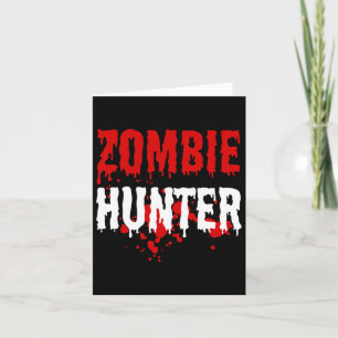 Carte Hommes Zombie Hunter Effrayant Halloween