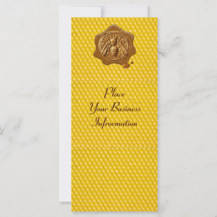 CARTE HONEY BEE, BEEKEEPER SCEAU DE CIRE BROWN APIARISTE