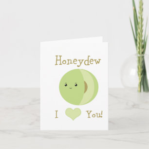 Carte Honeydew Je T'aime !