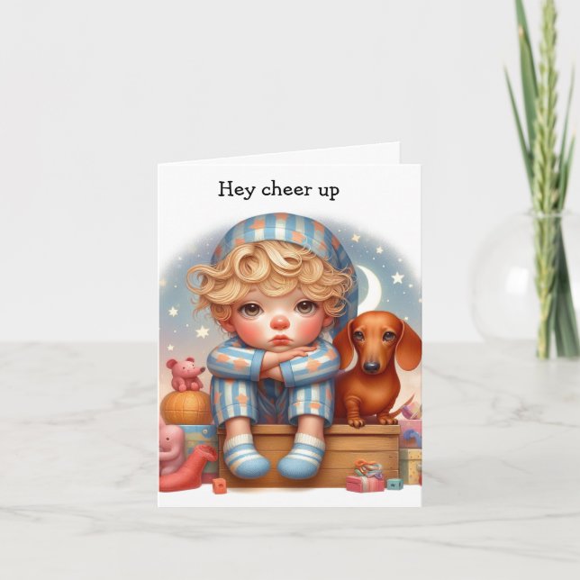 Carte Honneur Whimsical Dachshund (Devant)