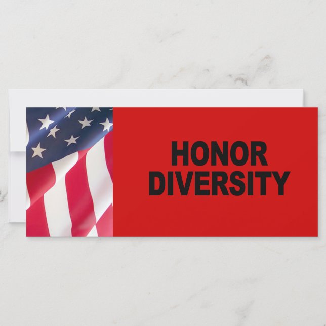 Carte Honorer la diversité (Devant)