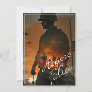 Carte Honorer les disparus – Se souvenir de leur sacrifi