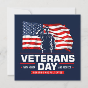 Carte honorer tous ceux qui ont servi