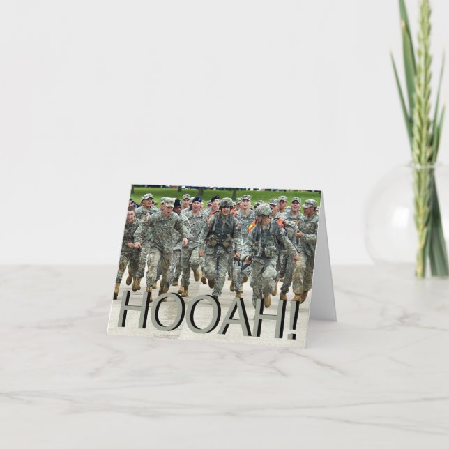 Carte Hooah ! Cadet du camp d'embarquement du soldat de  (Devant)