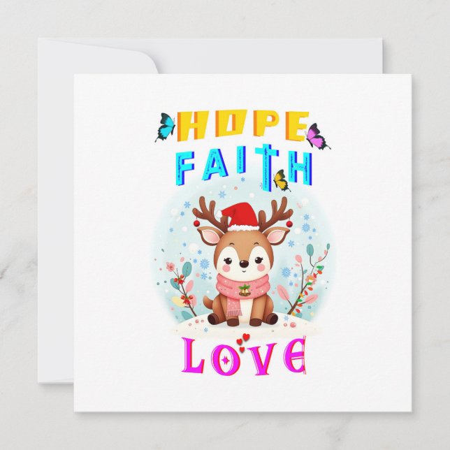 Carte Hope Faith Love (Devant)