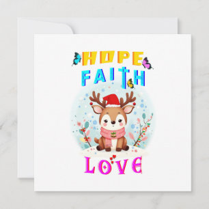 Carte Hope Faith Love