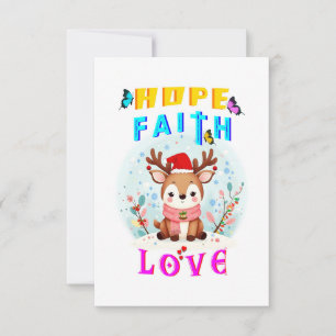 Carte Hope Faith Love
