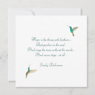 Carte Hope Hummingbird
