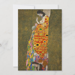 Carte Hope II de Gustav Klimt, Art Nouveau vintage