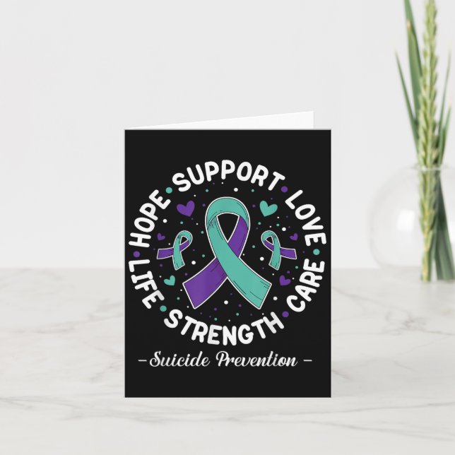Carte Hope Suprt Love Vie Prévention Suicide Sensibilisa (Devant)