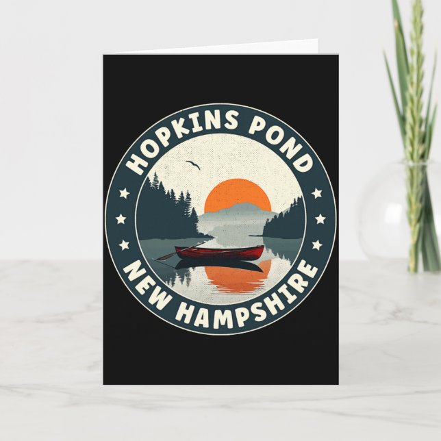 Carte Hopkins Nd New Hampshire Sunset T Shirt  (Devant)