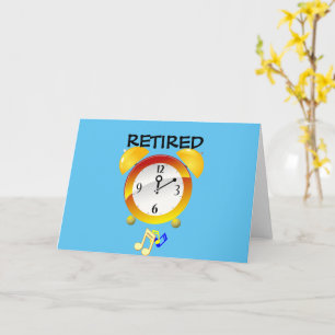 Carte Horloge d'alarme à la retraite
